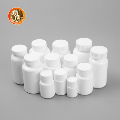 Botol Pil Plastik Food Grade Kustom Tutup Sekrup Botol Obat HDPE