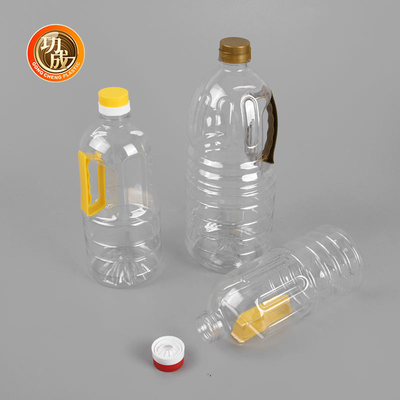 Kustom 1 Liter Plastik Kecap Botol Minyak Goreng PET Botol Dengan Pegangan