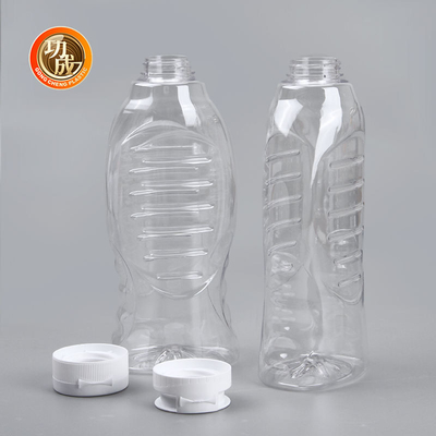 Botol Saus Peras Plastik PET Dengan Tutup Flip Top Food Grade