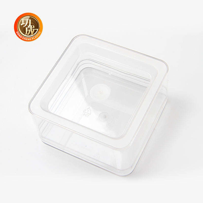 Wadah Makanan Plastik Persegi Transparan Kotak Plastik PET ODM