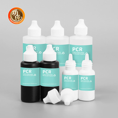 Custom 30ml 50ml 120ml Botol Dropper Kosong Plastik PCR Squeeze Botol Cairan