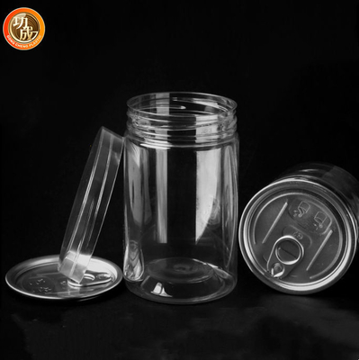 Kaliber 85 300ml Candy Cookie Jar Clear Food Grade Plastic Packaging Jar