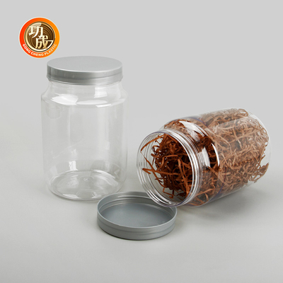 Mulut Lebar Botol Selai Plastik Kosong Food Grade PET Cookie Jar