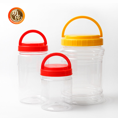 2000g Kemasan Makanan Botol Selai Plastik PET Toples Sekrup Toples