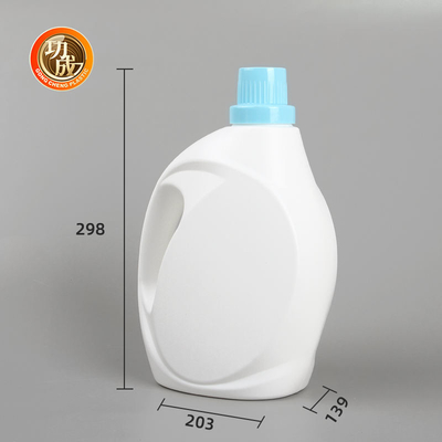 Botol Detergen Cuci Plastik Kosong PE Dengan Tutup Sekrup Dapat Digunakan Kembali