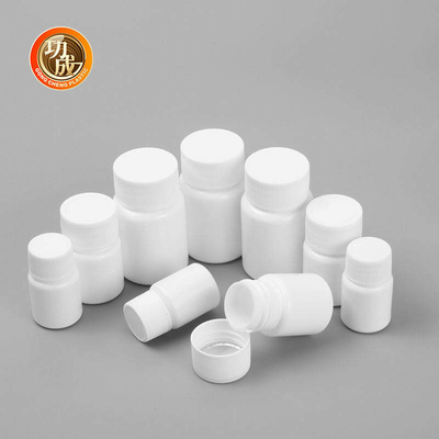 Botol Pil Plastik HDPE Farmasi Tekan Tutup Sekrup Botol Obat Kosong