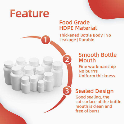 Botol Pil Obat Plastik HDPE Untuk Suplemen Vitamin