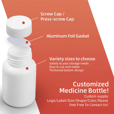 Botol Pil Obat Plastik HDPE Untuk Suplemen Vitamin