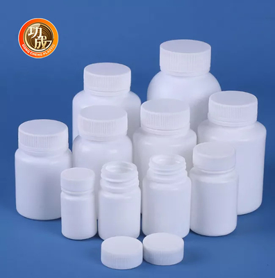Botol Pil Plastik Putih Bulat Kosong Botol obat HDPE 50ml 60ml 100ml 150ml 200ml