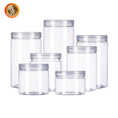 19oz 100 Kaliber 500ml Guci Mulut Lebar Plastik Untuk Bumbu Makanan