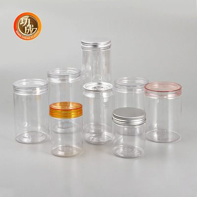 Guci Kue Permen PET Transparan 450ml 500ml Guci Permen Plastik Dengan Tutup