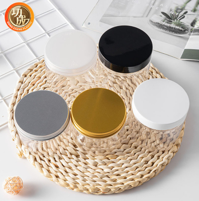 100ml 200ml 300ml Kosong Bening Pet Candy Cookie Jar Food Grade