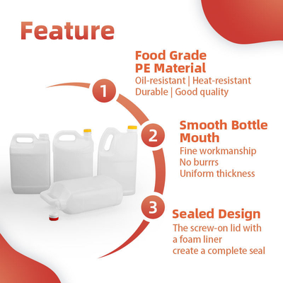 Botol Minyak Goreng Plastik Hdpe Persegi Panjang Botol minyak kacang Food Grade