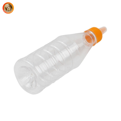 Food Grade PET 17oz Botol Peras Mustard Kecap Bening