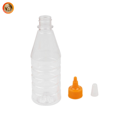 Food Grade PET 17oz Botol Peras Mustard Kecap Bening