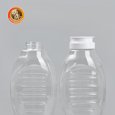 Botol Saus Peras Plastik PET Dengan Tutup Flip Top Food Grade