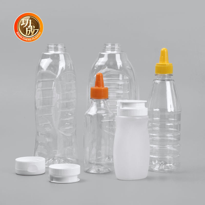 Flip Cap Botol Saus Peras Plastik 230ml 250ml 500ml 1000ml Untuk Saus Tomat