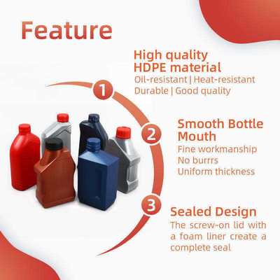 Botol Oli Mesin Label Kustom Botol Pelumas Bensin Plastik PE