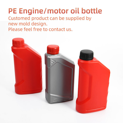 Botol Kosong Oli Mesin HDPE Merah Biru Botol Bahan Bakar Bensin