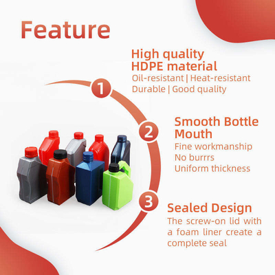 Botol Oli Mesin HDPE 1L 2L Botol Oli Motor Plastik Kosong
