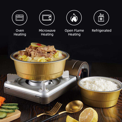 Restoran BBQ Air Fryer Tin Foil tray Rectangle Takeaway Aluminium Foil Pan