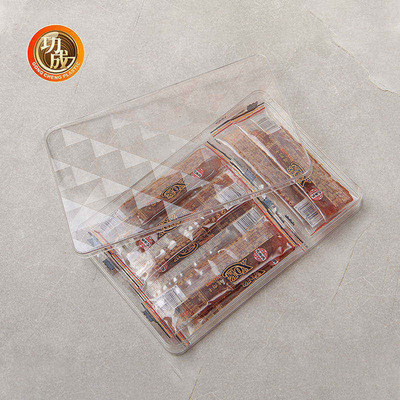 Rectangular Food Customize Packing Box PET Biscuits Candy Storage Box