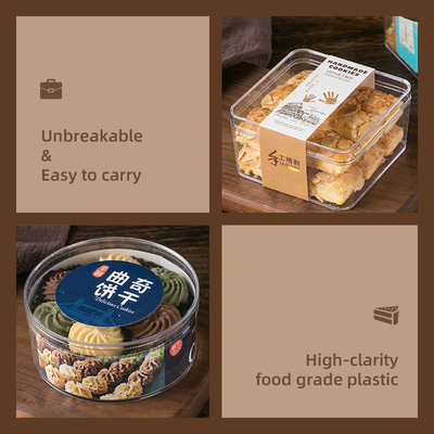 Square Tiramisu Cake Storage Container Pastry Mousse Dessert Sweet Packaging Box