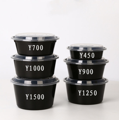 OEM Disposable Take Out Containers Baki Plastik Dengan Tutup