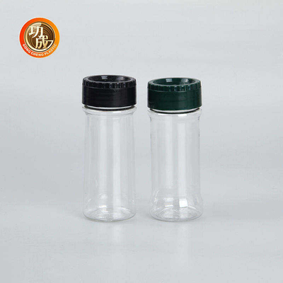 Botol Bumbu Plastik Bening Kosong 100Ml 250Ml PET Guci Bumbu Pengocok Garam Massal
