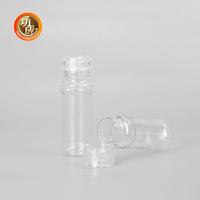Botol Bumbu Plastik Transparan Kustom Guci Pengocok Bumbu 250ml 500ml