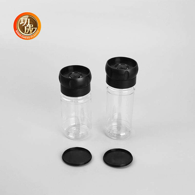 Botol Bumbu Plastik Food Grade PET Botol Penggiling Bumbu Lada