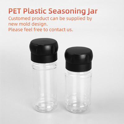 Botol Rempah Plastik 125Ml Screw Mouth Bumbu Pengocok Dengan Tutup