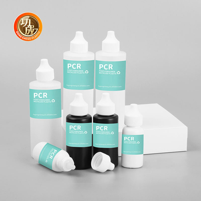 Botol Cairan Plastik E 50ml Hair Oil Squeeze Applicator Botol Pengemasan Dengan Tutul Tutul