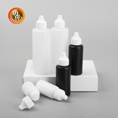 Botol Plastik Custom 30ml 50ml 120ml Dengan Twist Top Cap Squeeze Botol Dengan Nozzle