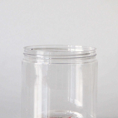 Custom PET Makanan Plastik Jars Dengan Tutup 410ml