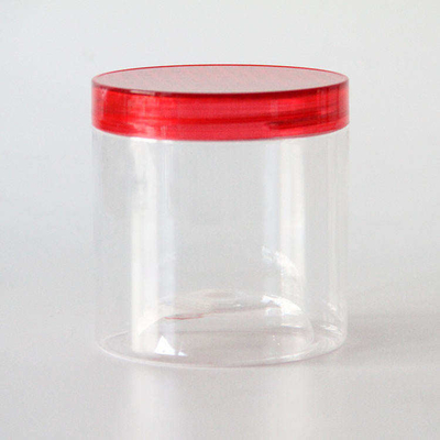 Custom PET Makanan Plastik Jars Dengan Tutup 410ml