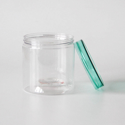 1L Besar Bundar Bagian Bawah Pet Plastik Botol Dengan Tutup Transparan
