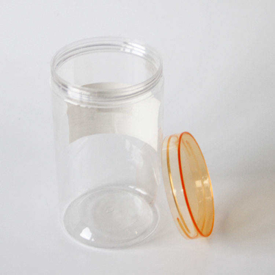 Custom Round Bottom Candy Cookie Jar Wide Mouth PET Plastik Jar