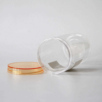 Custom Round Bottom Candy Cookie Jar Wide Mouth PET Plastik Jar