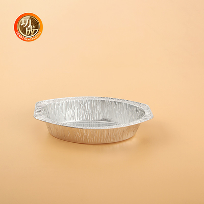 Eco Friendly Aluminium Custom Packing Box Bentuk persegi panjang/bulat Tutup Foil Perak/Emas