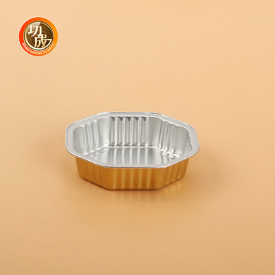 Aluminium Custom Packing Box Eco Friendly Perak/Emas/OEM Desain Bentuk persegi panjang/bulat/OEM