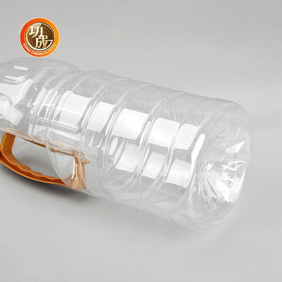 Botol Saus Plastik Bening Bahan Makanan Silinder Kemasan 1000ml-1800ml Kapasitas